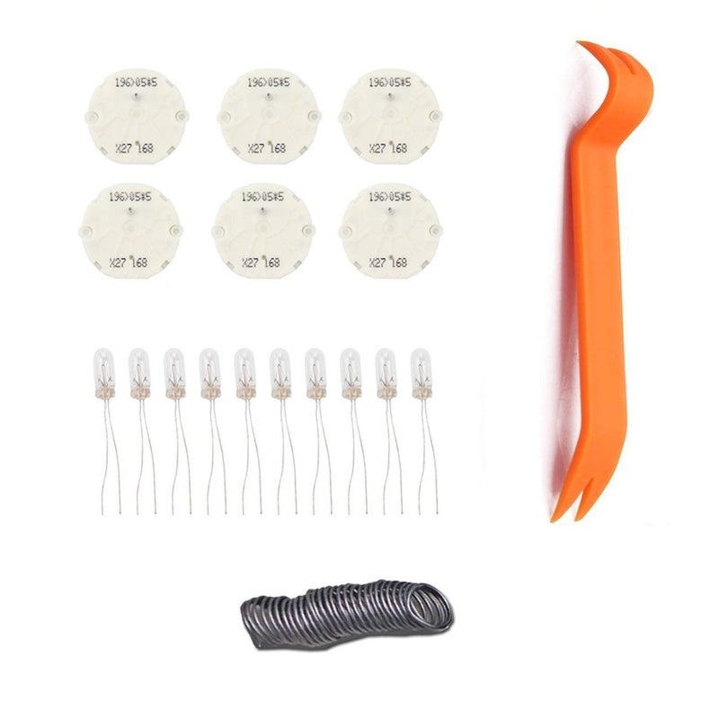 Dr.Roc Instrument Cluster Gauge Stepper Motor Repair Kit X27 168 (6 Motors,10 Backlight Bulbs,1 Remove Tool,Flux Rosin Core Solder) Compatible with Chevy Silverado Tahoe GMC Sierra Yukon - Image 1